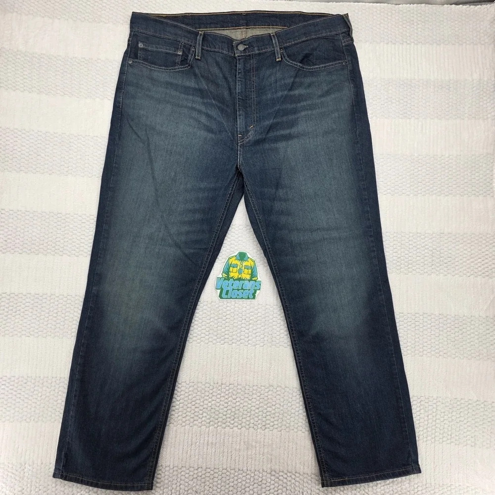 Levis 541 Jeans Mens 40x30 Athletic Fit High Rise Stretch Medium Wash Blue Denim